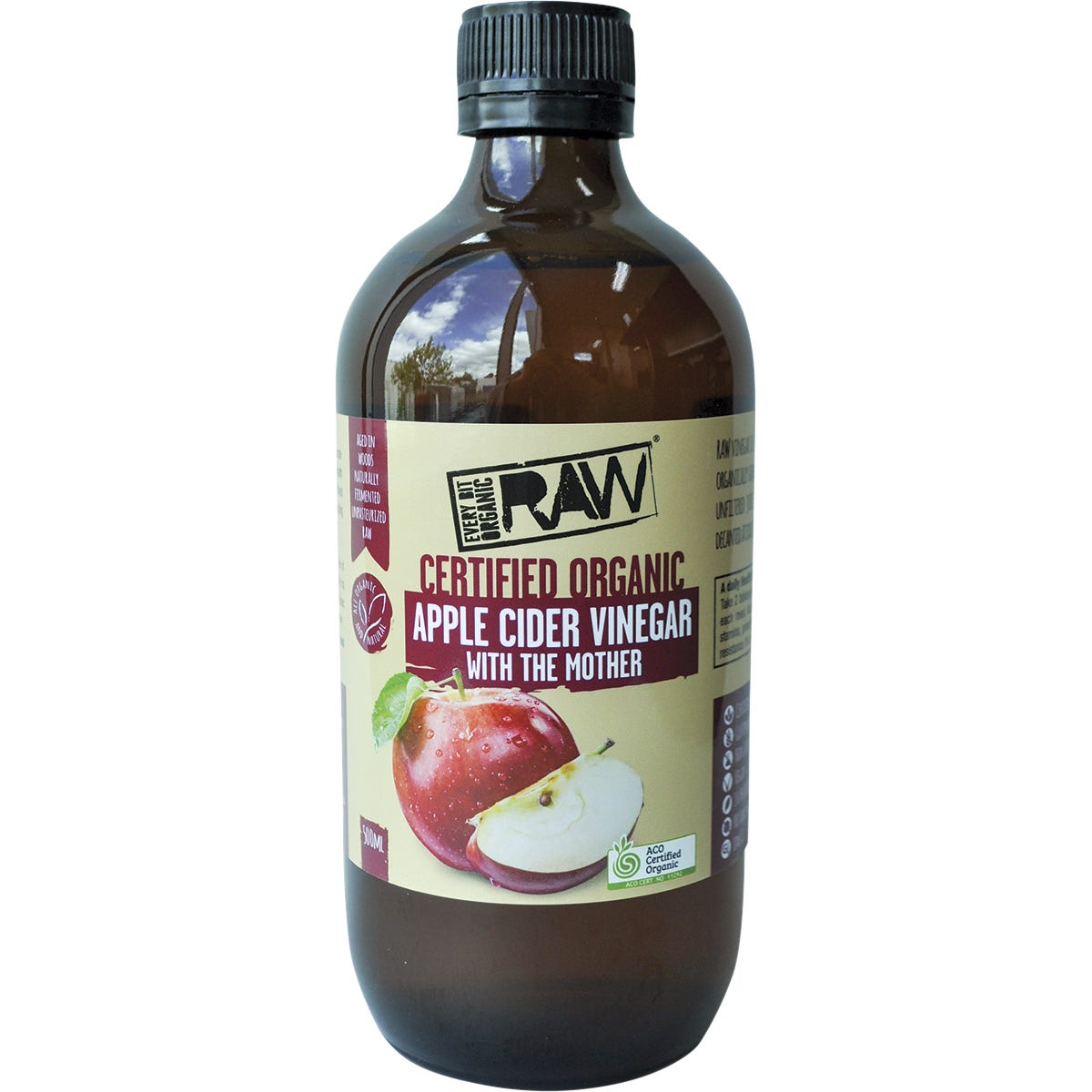 Every Bit Organic- Apple Cider Vinegar With The Mother-6x500ml