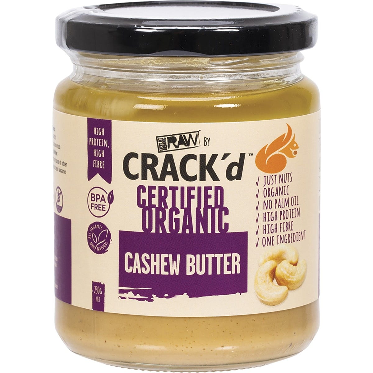 Every Bit Organic- Crack'd Cashew Butter-250g