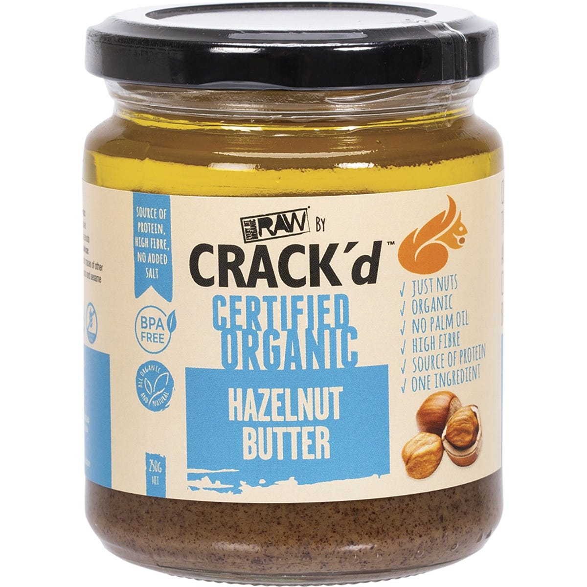 Every Bit Organic- Crack'd Hazelnut Butter-250g