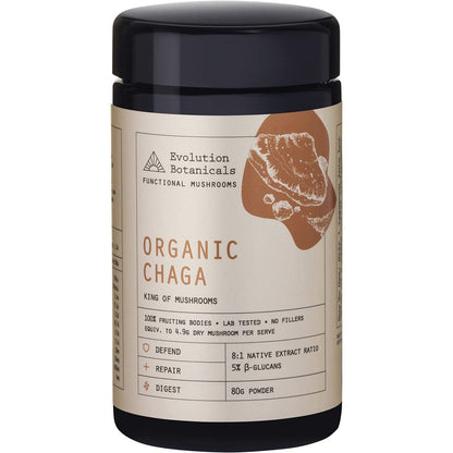 Evolution Botanicals- Organic Chaga King of Mushrooms-80g