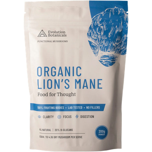Evolution Botanicals- Organic Lion's Mane Food For Thought-200g