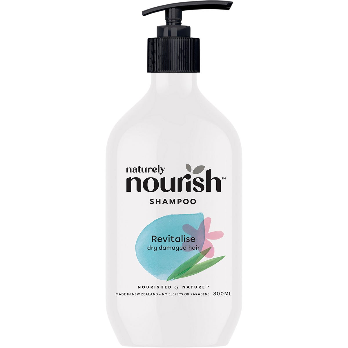 Naturely Nourish- Shampoo Revitalise Dry Damaged Hair-800ml
