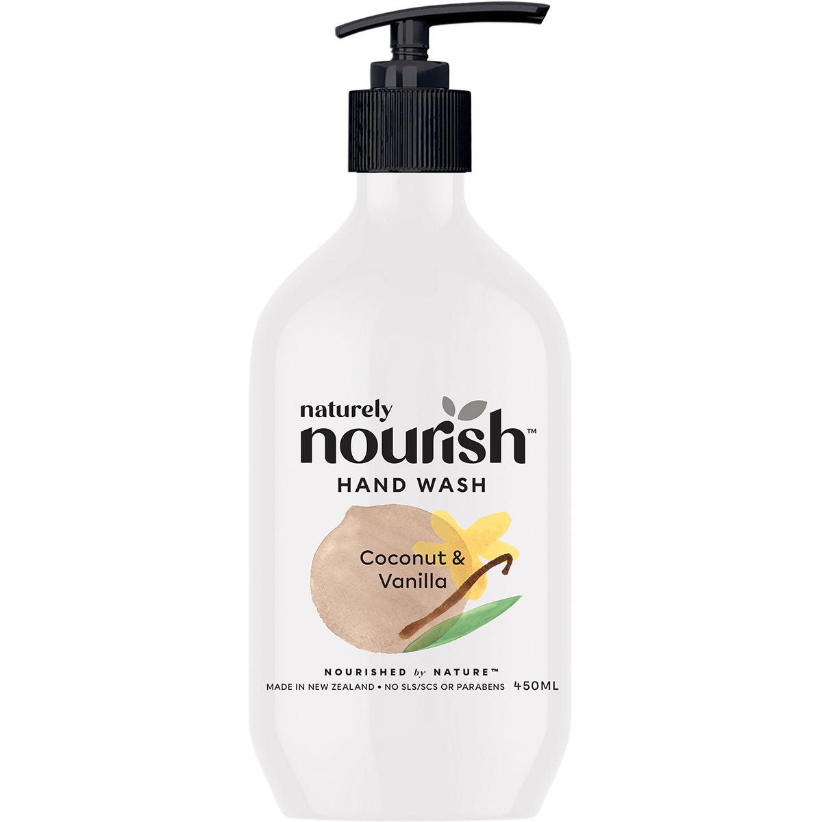 Naturely Nourish- Hand Wash Coconut & Vanilla-450ml