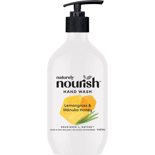 Naturely Nourish- Hand Wash Lemongrass & Manuka Honey-450ml