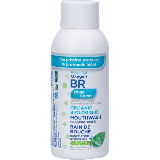 Essential Oxygen- Toothpaste/Mouthwash Brushing Rinse Peppermint-88ml