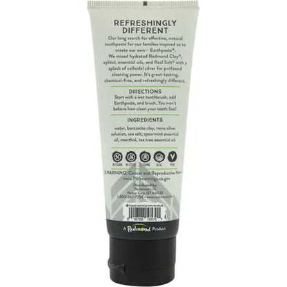 Redmond- Earthpaste Toothpaste with Silver Spearmint-113g