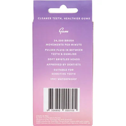 Gem- Electric Toothbrush Replacement Heads Rose-2pk
