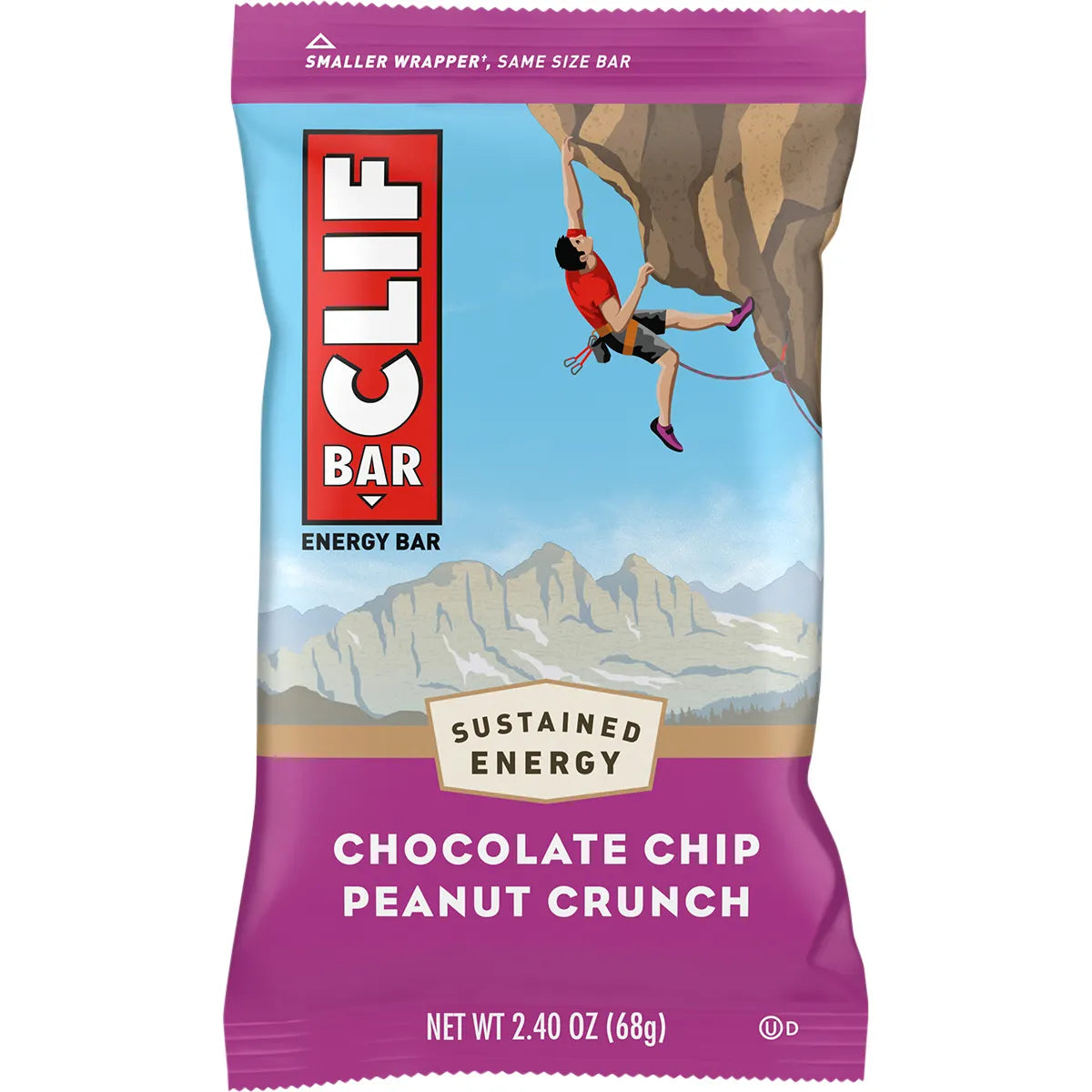 CLIF- Energy Bar Chocolate Chip Peanut Crunch-12x68g