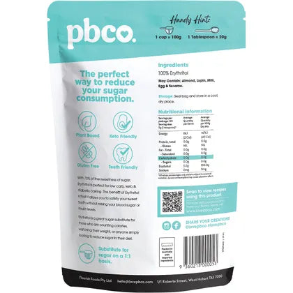 PBco- Erythritol Natural Sweetener-600g