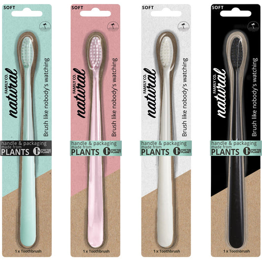 NFco.- Bio Toothbrush Soft Single Assortment-x8