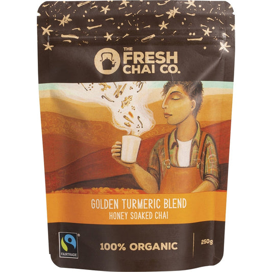 The Fresh Chai Co.- Golden Turmeric Blend Honey Soaked Chai-250g