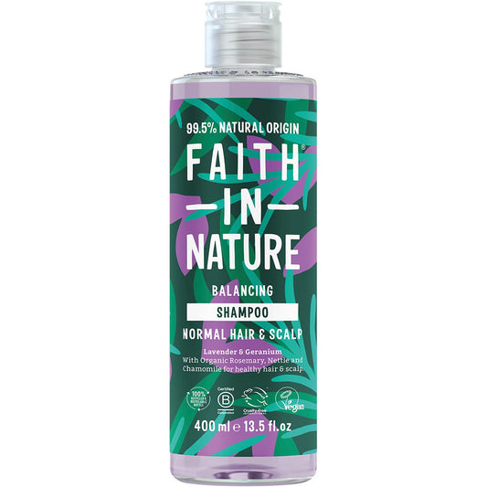Faith In Nature- Shampoo Balancing Lavender & Geranium-400ml