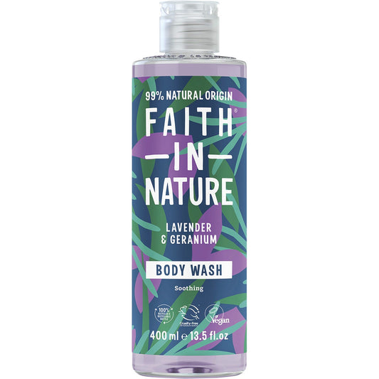 Faith In Nature- Body Wash Soothing Lavender & Geranium-400ml