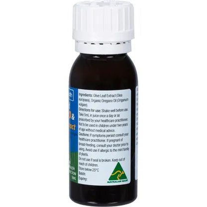 Solutions 4 Health- Fortified Defence Wild Oregano Olive Leaf & Peppermint-50ml