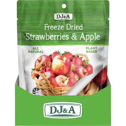 DJ&A- Freeze Dried Strawberries & Apple-10x25g