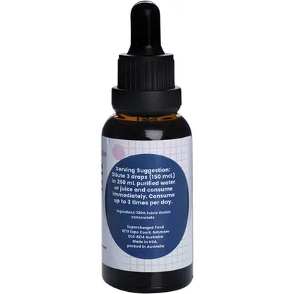 Supercharged Food- Fulvic Humic Concentrate Drops-60ml