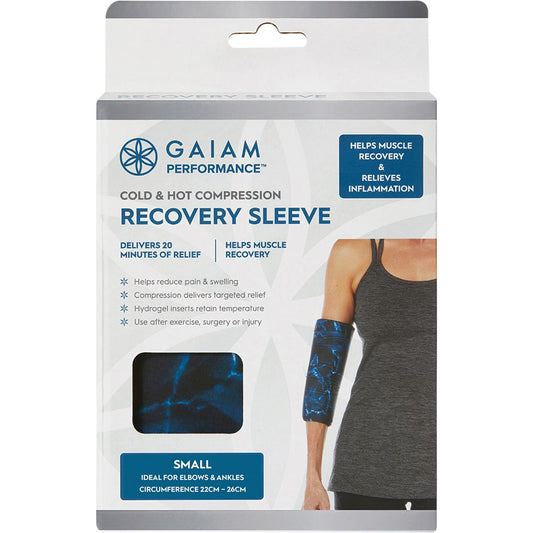 Gaiam- Cold & Hot Compression Recovery Sleeve Small