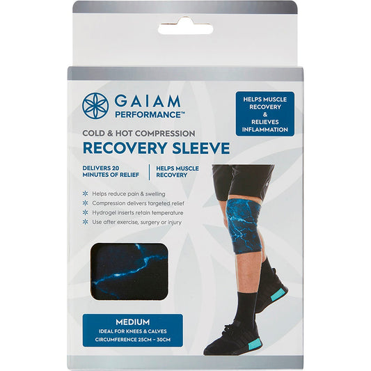Gaiam- Cold & Hot Compression Recovery Sleeve Small