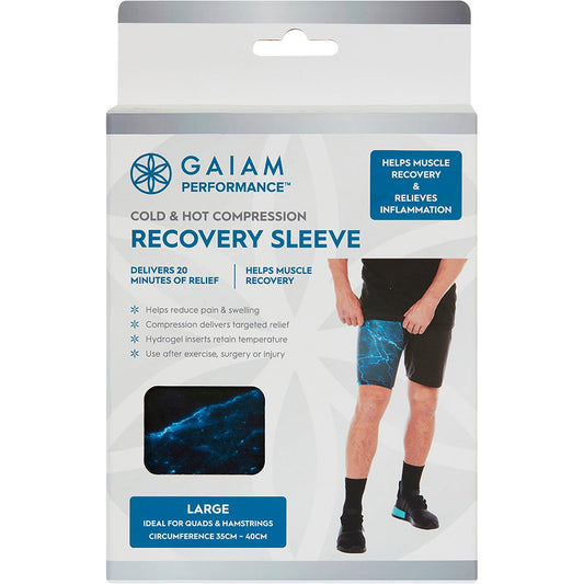 Gaiam- Cold & Hot Compression Recovery Sleeve Large