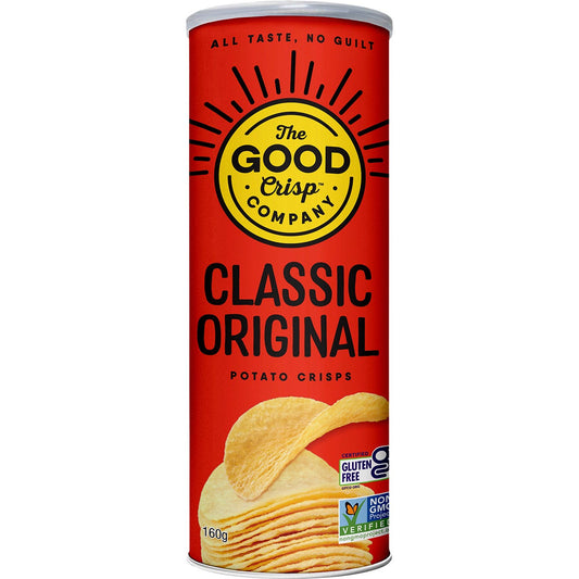 The Good Crisp Company- Potato Crisps Classic Original-8x160g