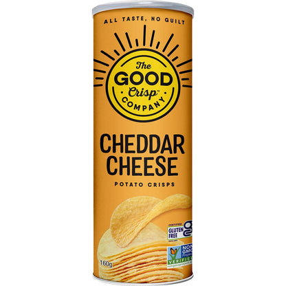 The Good Crisp Company- Potato Crisps Cheddar Cheese-8x160g