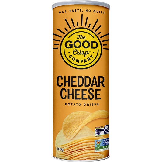 The Good Crisp Company- Potato Crisps Cheddar Cheese-8x160g