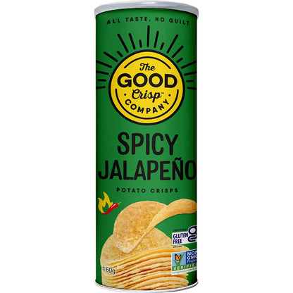 The Good Crisp Company- Potato Crisps Spicy Jalapeno-8x160g