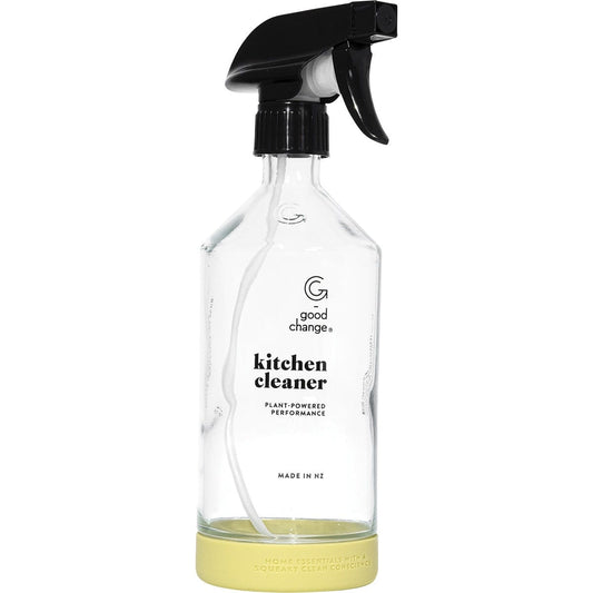 Good Change Store- Glass Bottle with Spray Trigger Kitchen Cleaner-6x500ml