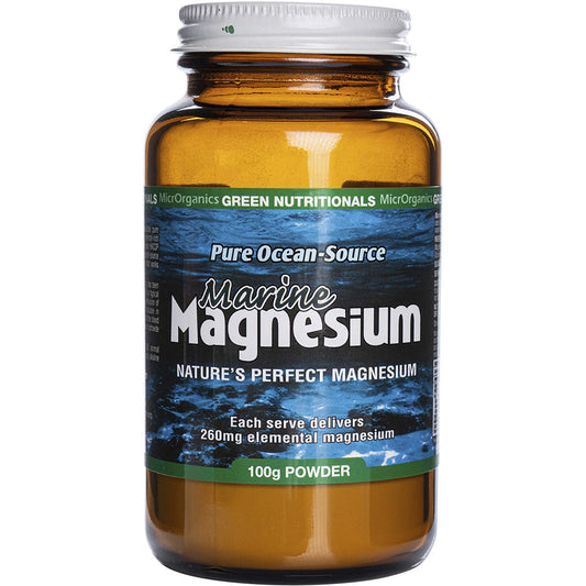 Green Nutritionals- Marine Magnesium Powder 260mg-100g