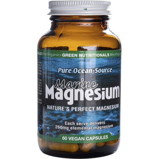 Green Nutritionals- Marine Magnesium Vegan Capsules 260mg-60 Caps