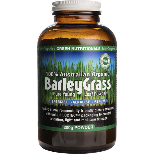 Green Nutritionals- Barleygrass 100% Australian Organic-200g