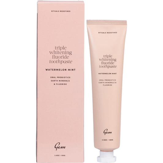 Gem- Toothpaste Triple Whitening Watermelon Mint-100g