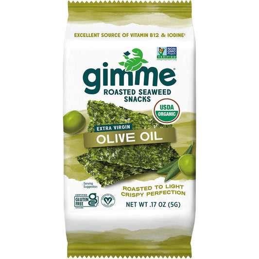 GIMME- Roasted Seaweed Snacks Olive Oil -6x5g