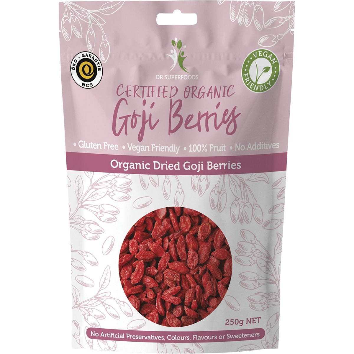 Dr Superfoods- Dried Goji Berries Certified Organic-250g