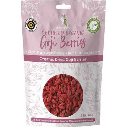 Dr Superfoods- Dried Goji Berries Certified Organic-250g