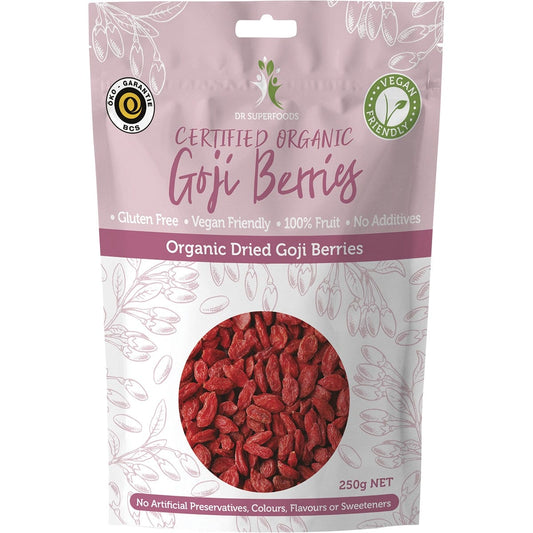 Dr Superfoods- Dried Goji Berries Certified Organic-250g