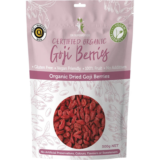 Dr Superfoods- Dried Goji Berries Certified Organic-500g