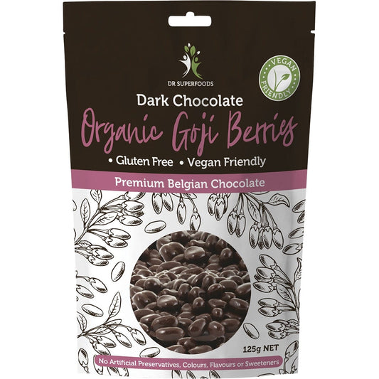 Dr Superfoods- Goji Berries Organic Dark Chocolate-125g