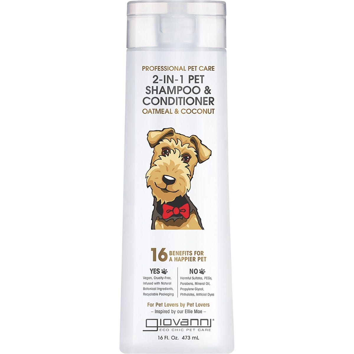 Giovanni- 2-in-1 Pet Shampoo & Conditioner Professional Pet Care-473ml