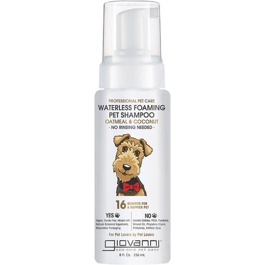 Giovanni- Waterless Foaming Pet Shampoo Professional Pet Care-236ml