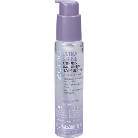 Giovanni- Anti-Frizz Smoothing Hair Serum Ultra Shine All Hair-81ml