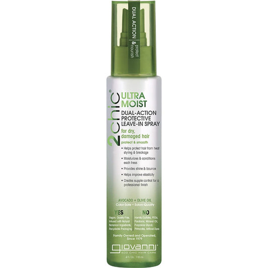 Giovanni- Leave-in Spray 2chic Ultra Moist Dry, Damaged Hair-118ml