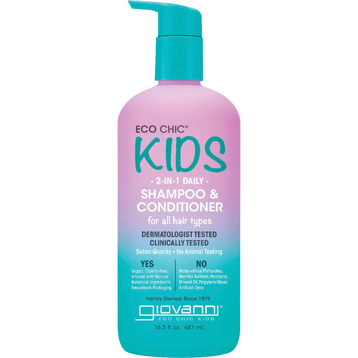 Giovanni- Eco Chic Kids 2-in-1 Daily Shampoo & Conditioner-487ml