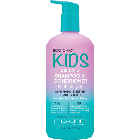 Giovanni- Eco Chic Kids 2-in-1 Daily Shampoo & Conditioner-487ml