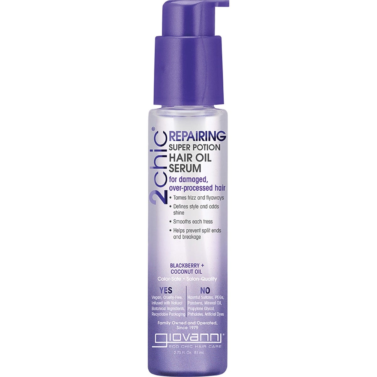 Giovanni- Hair Oil Serum 2chic Repairing Damaged Hair-81ml