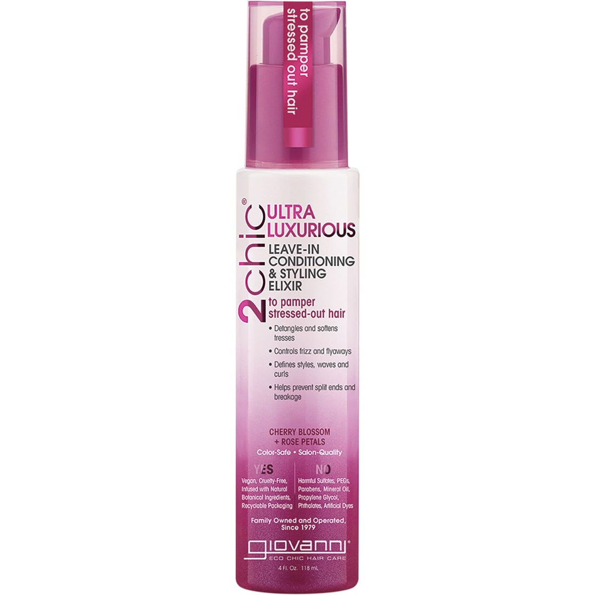 Giovanni- Leave-in Conditioner 2chic Ultra Luxurious Stress Hair-118ml