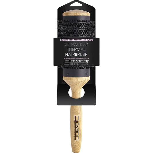 Giovanni- Bamboo Hair Brush Thermal Ceramic Coated Barrel