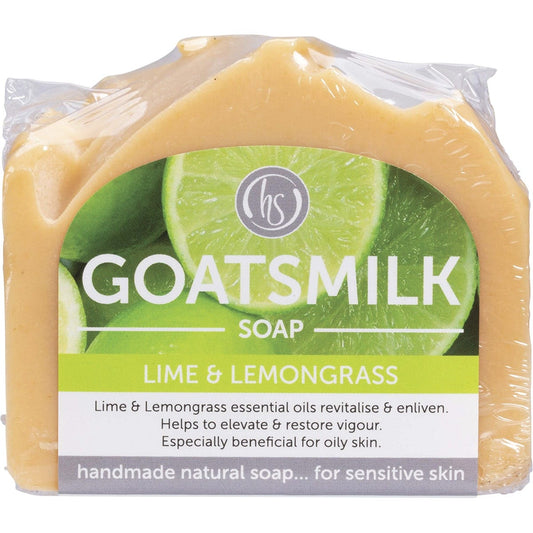 Harmony Soapworks- Goat's Milk Soap Lime & Lemongrass-140g