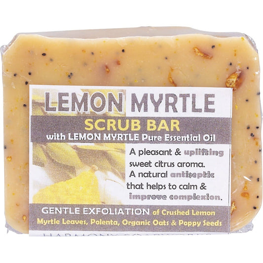 Harmony Soapworks- Soap Scrub Bar Lemon Myrtle-140g