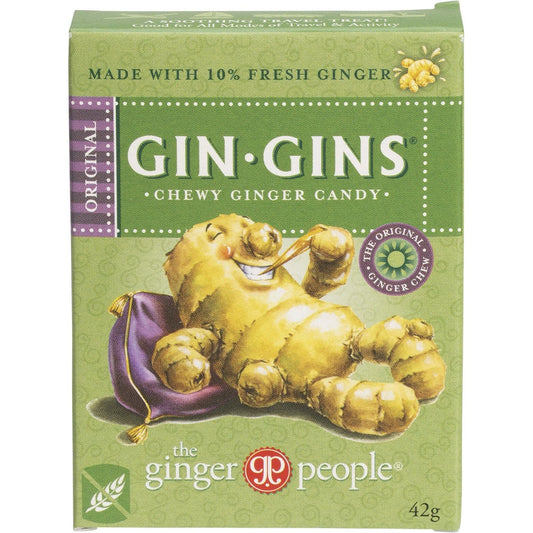 The Ginger People- Gin Gins Ginger Candy Chewy Original-12x42g